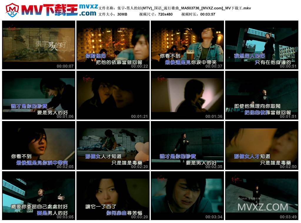 张宇-男人的好(MTV)_国语_流行歌曲_MA503736